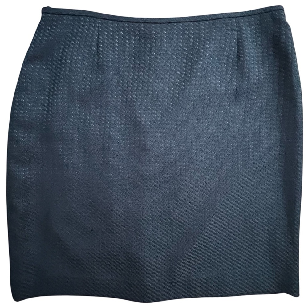 Tahari ASL NWT Regal Blue Textured Pencil Business Casual Wok Skirt, Size 14P